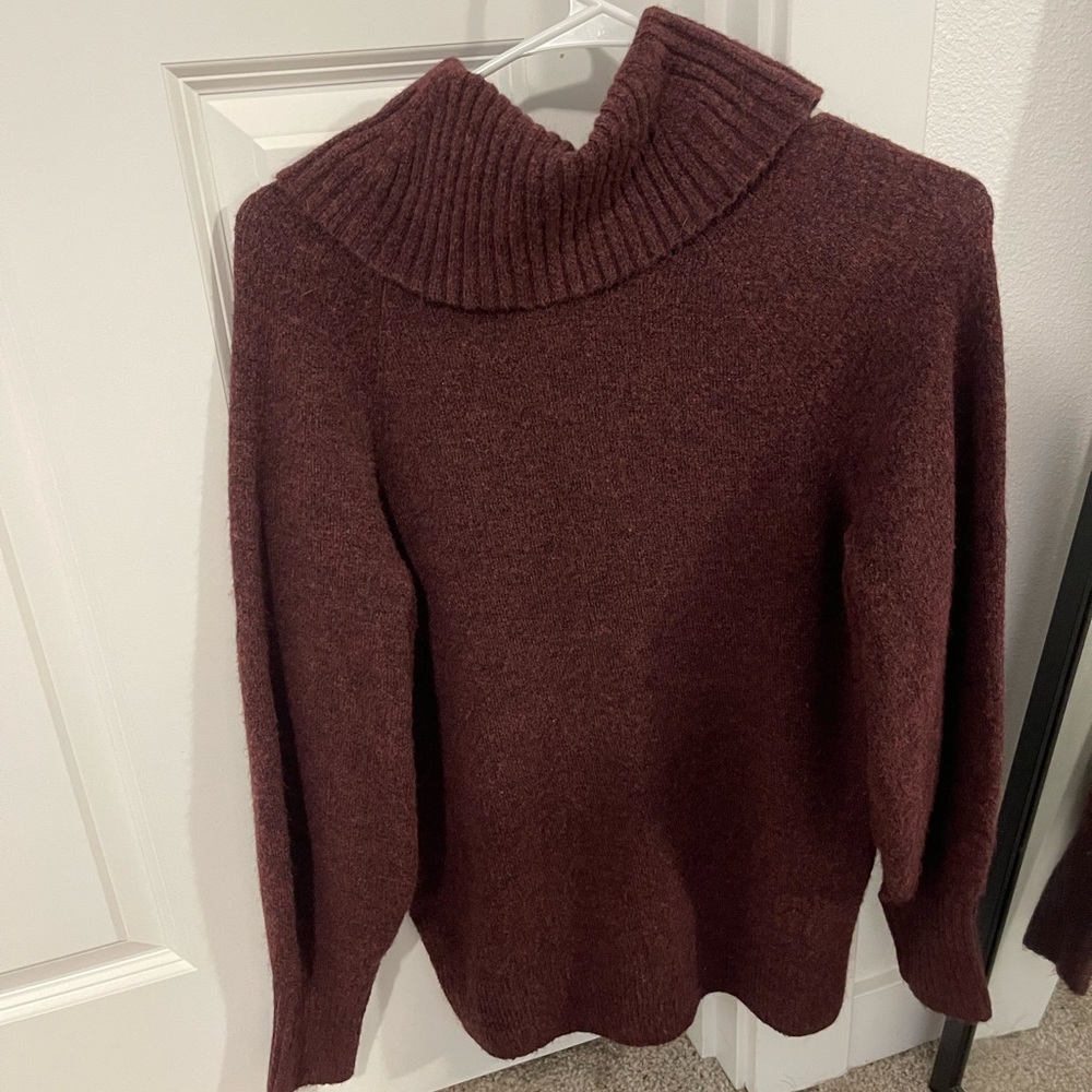 Banana Republic red turtle neck